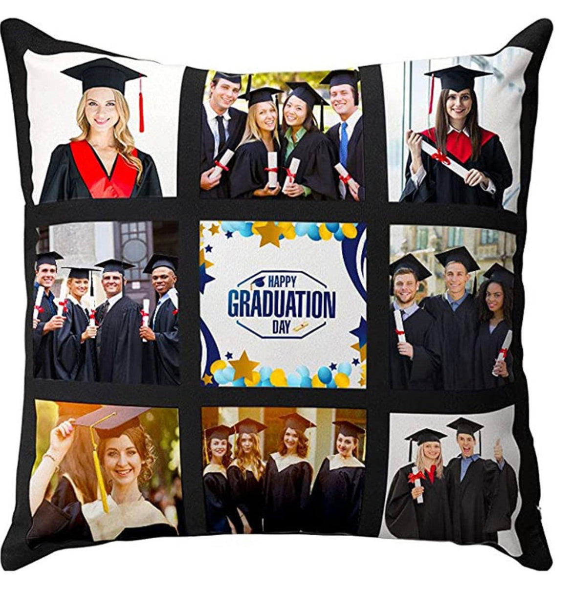 9 Framed Photo Custom Pillow Cover/Case