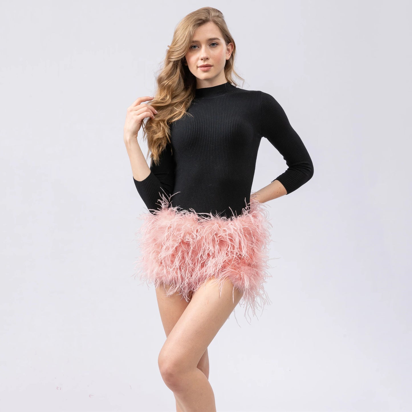 Natural Ostrich Fur Feather Shorts Hot Pants for women korean Club Party Music Festival Sexy Furry FluffyTight Pants black brown