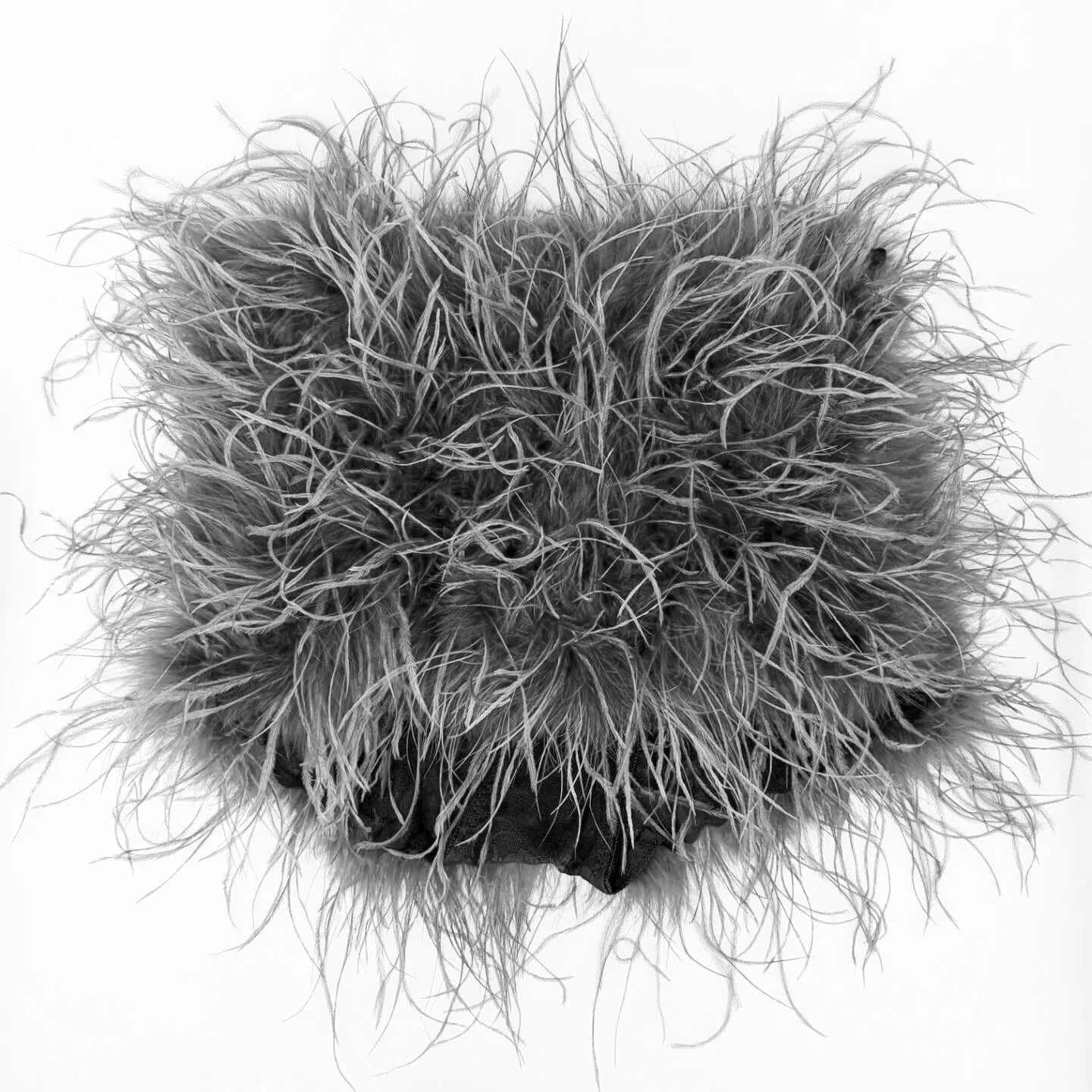 Natural Ostrich Fur Feather Shorts Hot Pants for women korean Club Party Music Festival Sexy Furry FluffyTight Pants black brown